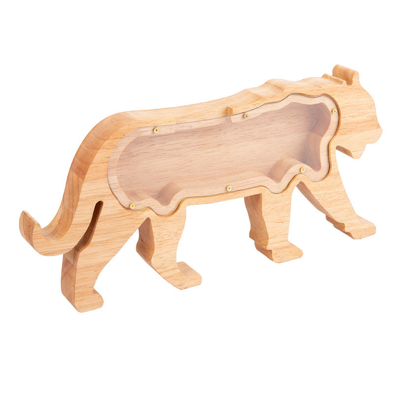 Tirelire en bois – animaux décoratifs