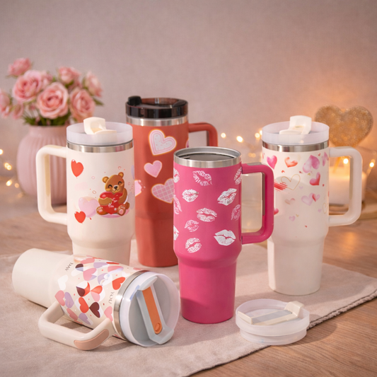 Grand gobelet isotherme 1,2 L avec poignée & paille