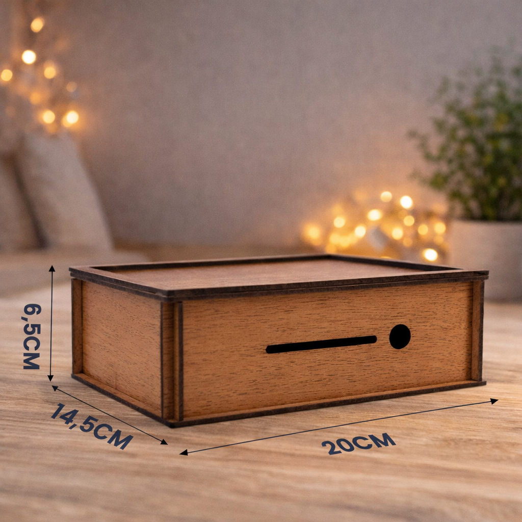 Tirelire compteur en bois – Challenge économies