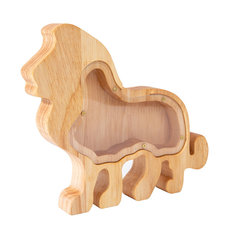 Tirelire en bois – animaux décoratifs