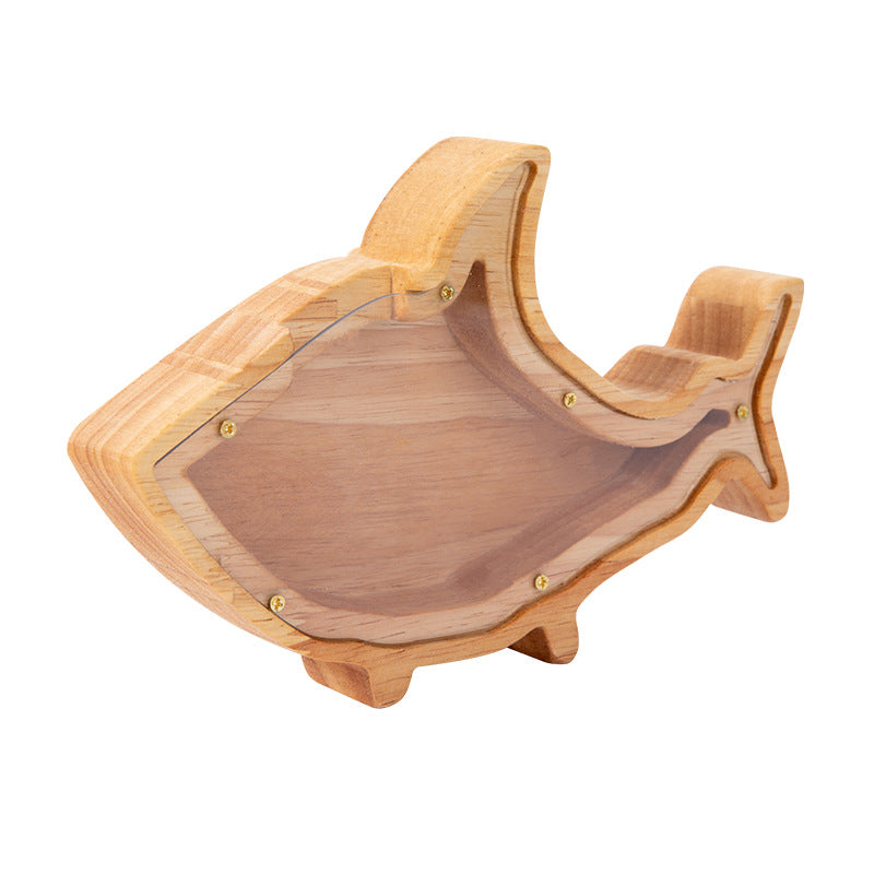 Tirelire en bois – animaux décoratifs