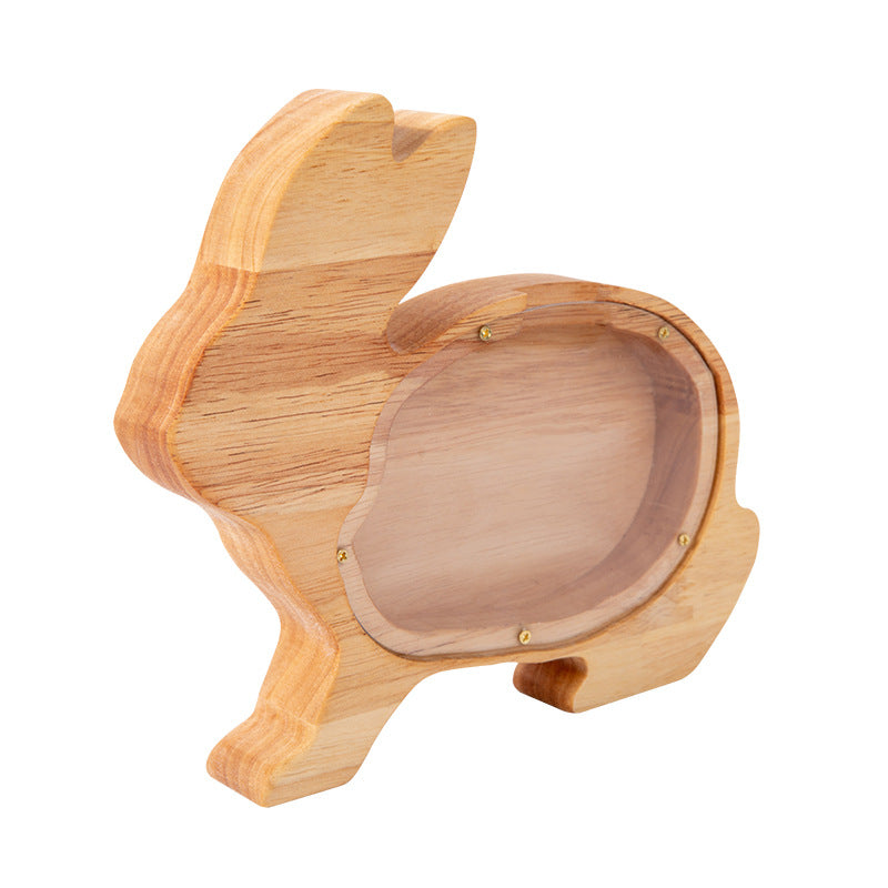 Tirelire en bois – animaux décoratifs