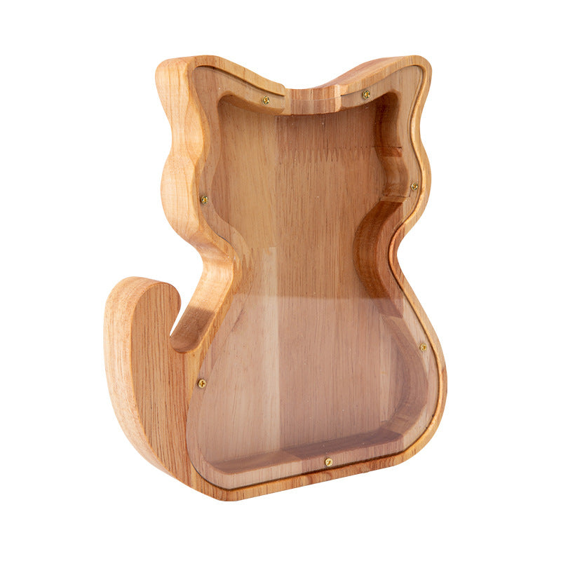 Tirelire en bois – animaux décoratifs